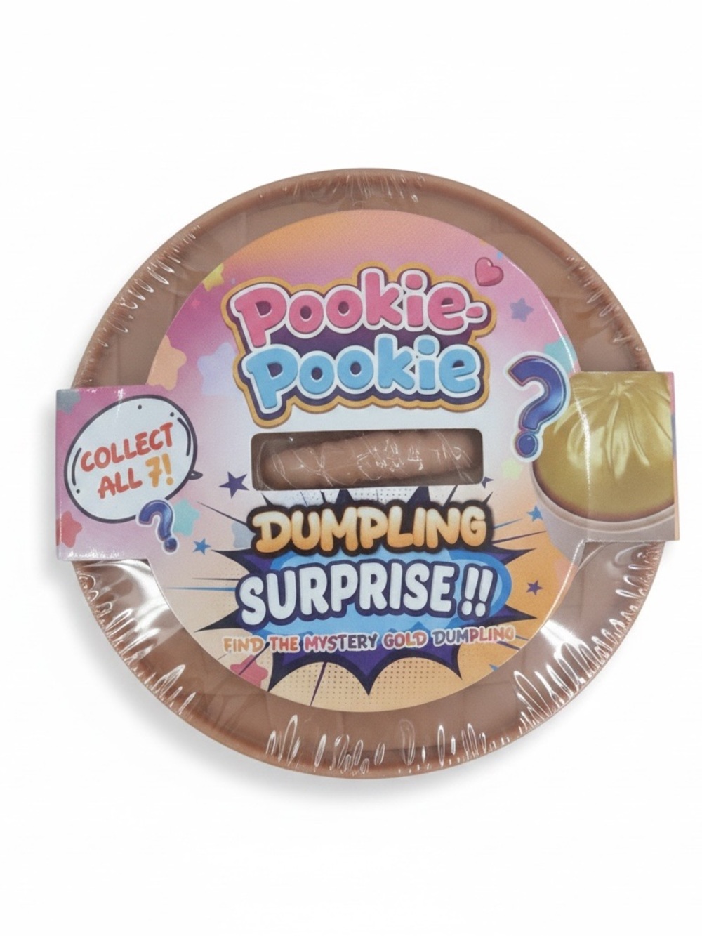 Dumpling Surprise!! Find the Gold Squishy Toy - Tan